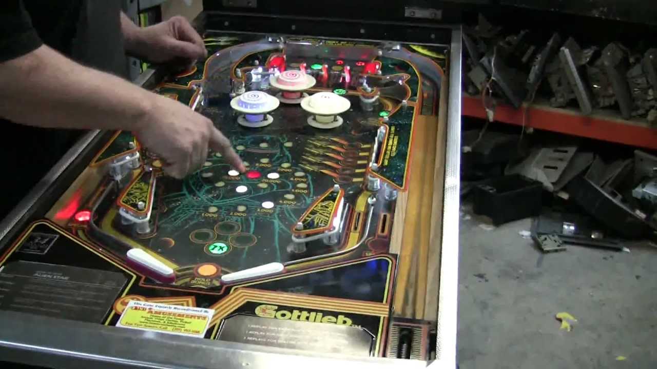 #165 Gottlieb ALIEN STAR Pinball Machine with new backglass! TNT Amusements
