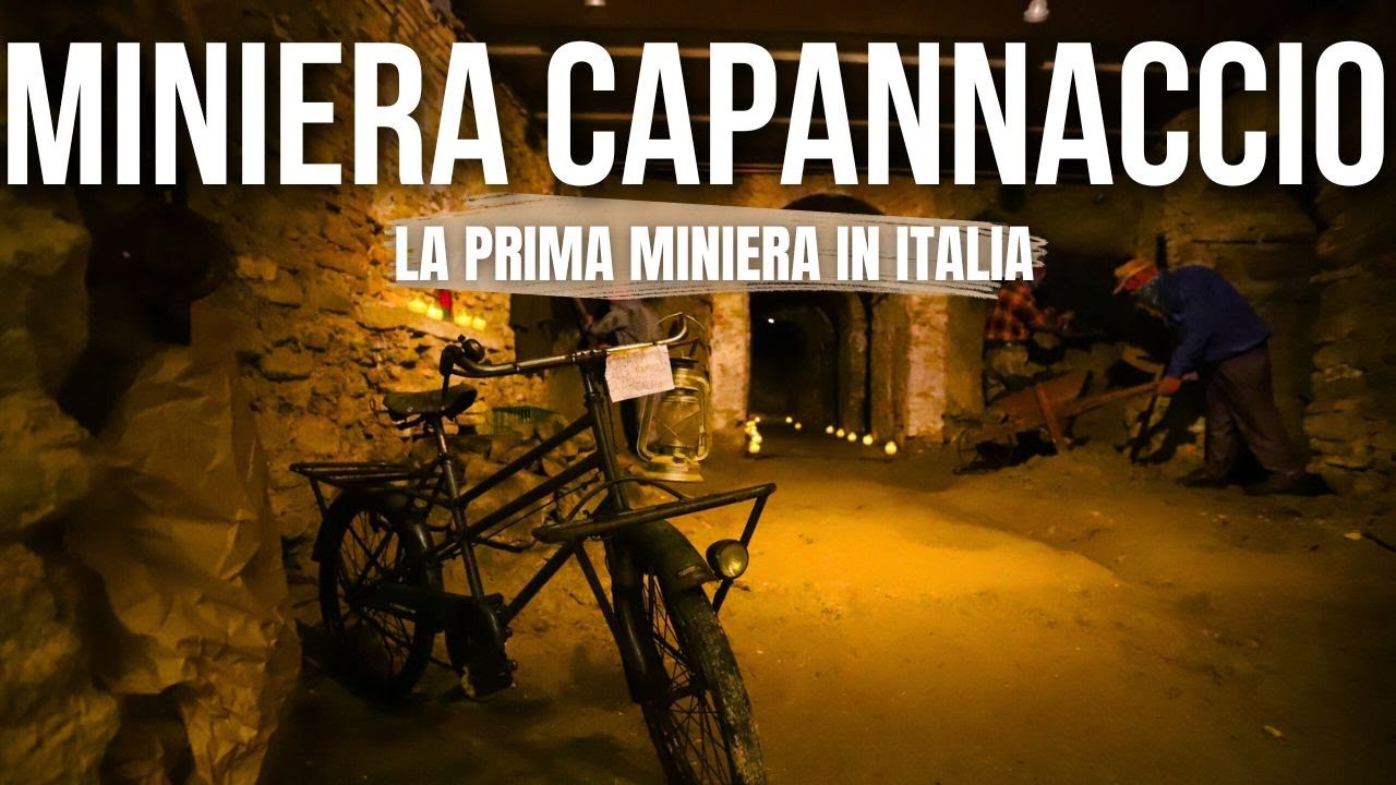 La PRIMA MINIERA di Carbone D'ITALIA - Miniera del Capannaccio  [4K]