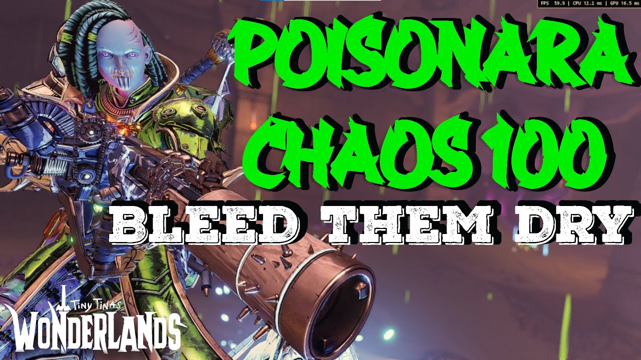 TTWL- Poisonara CH100- Works in 2024 - 250M+ DMG Build Explanation + Save! Non Melee DoT Bladecaller