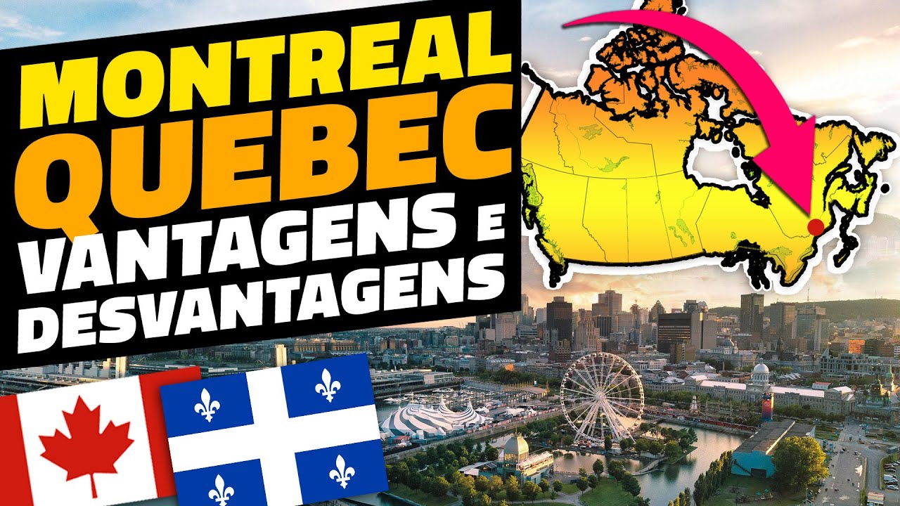 Pontos POSITIVOS e NEGATIVOS de morar em MONTREAL, na província de QUEBEC no CANADÁ