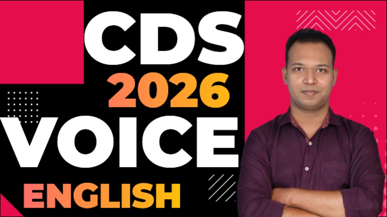 PASSIVE VOICE CDS 2026 ENGLISH | CLSS-2 | CDS ENGLISH PREPARATION 2026 | CDS 2026 EXAM  #cds2026