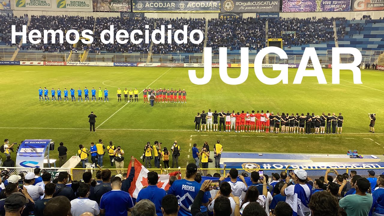 El Salvador vs Canadá himnos nacionales
