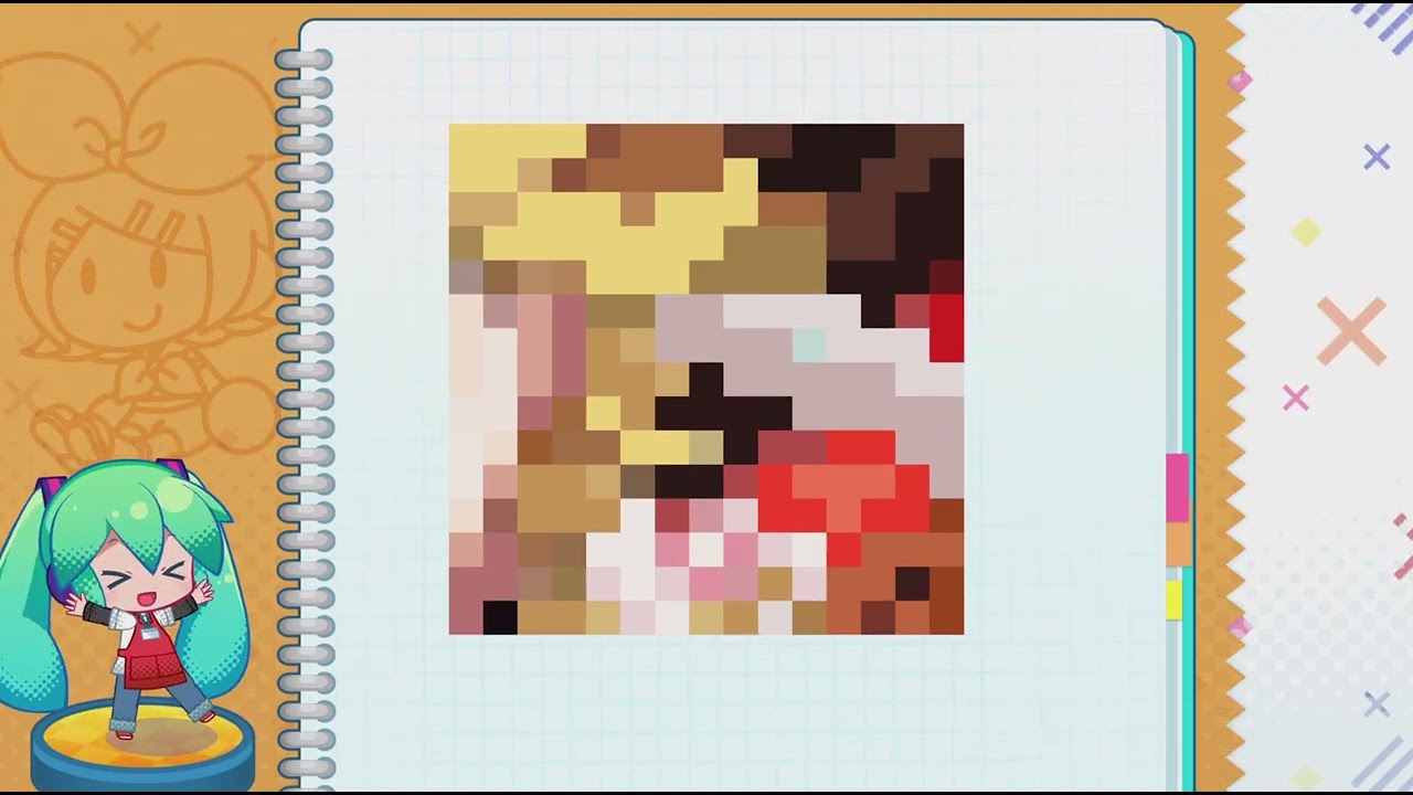 Hatsune Miku Logic Paint S+ SPECIAL Puzzles Rin Page 5 Levels 6-10