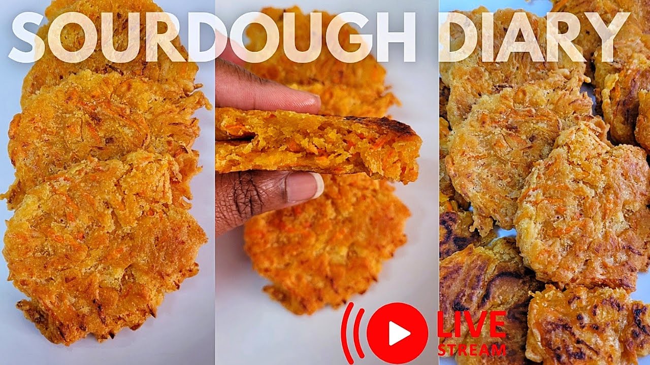Day 2 of 3 : Sourdough Carrot Fritters | Sourdough Bake-a-thon