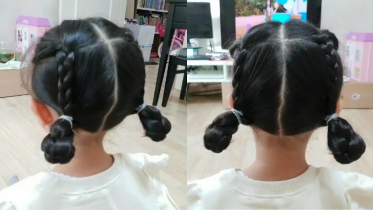 [시은튜브] 여자아기머리 예쁘게 묶는법