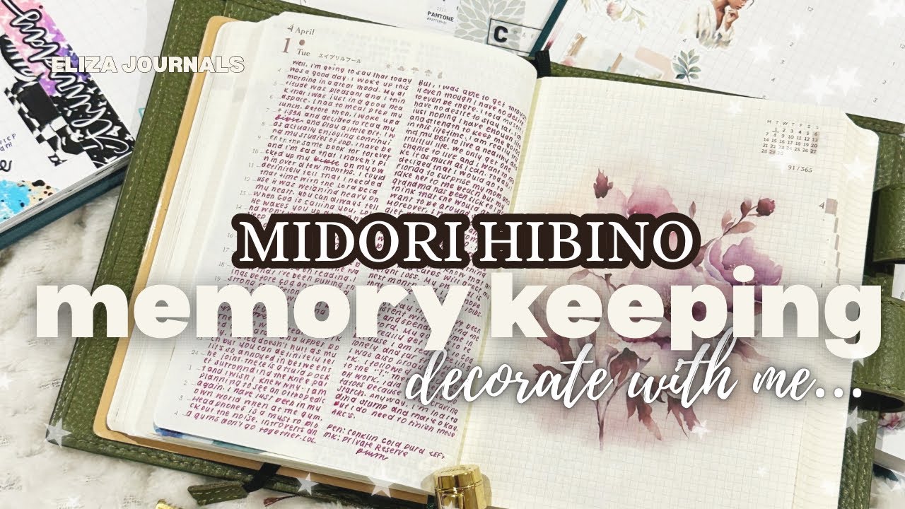 The last time I will be decorating and using the Midori Hibino planner 