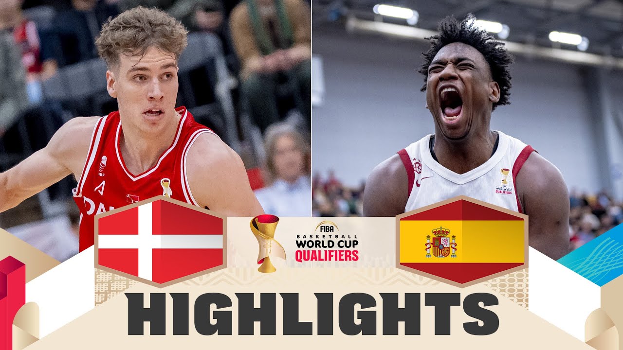 Denmark 🇩🇰 v Spain 🇪🇸 | Highlights | FIBA Basketball World Cup 2027 European Qualifiers