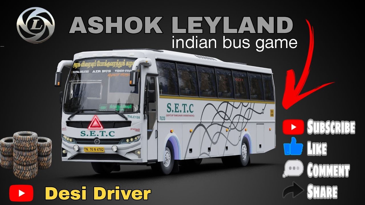 Indian bus game || realistic game || #desidriver #newvideo #newvideo 