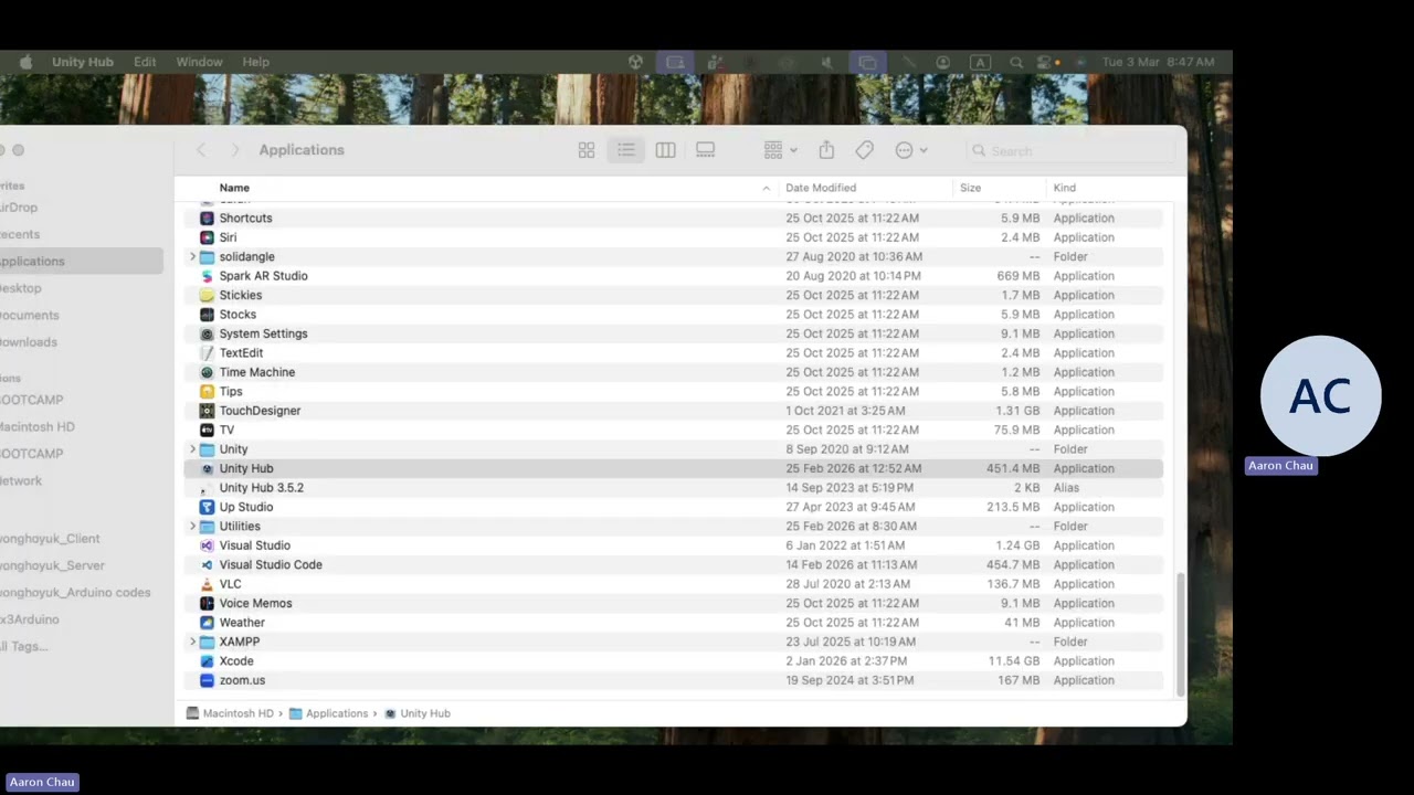 DDM4053 AY2526 Sem4 AaronChau Tue 0830 1230 Lesson  03 (Unity)