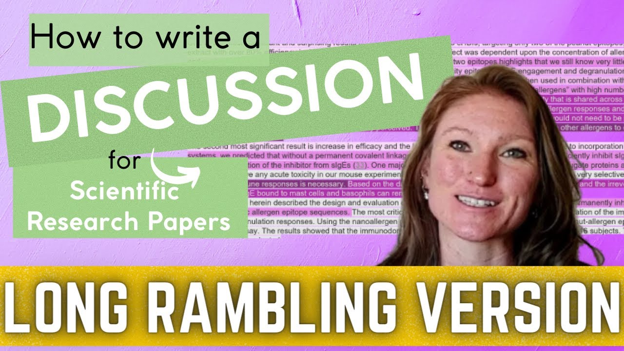 How to write a DISCUSSION for scientific research papers | Step-by-step breakdown