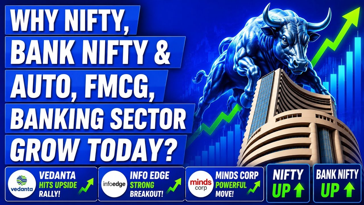 Stock Market Rally Explained | Vedanta, Info Edge, Minds Corp Surge | Nifty Today #niftyanalysis 