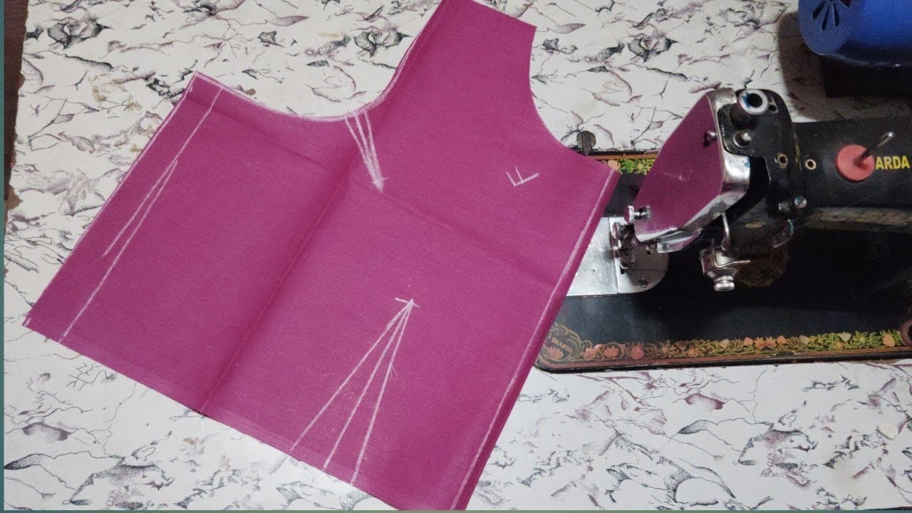 New Model 2 Tucks Blouse Cutting And Stitching/Boat Neck Blouse Cutting And Stitching/Blouse Designs