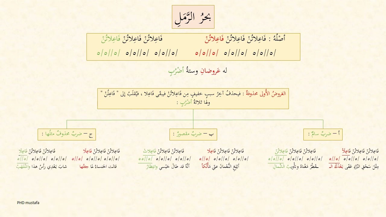 021 العروض والقافية   بحر الرمل,  prosody and rhyme