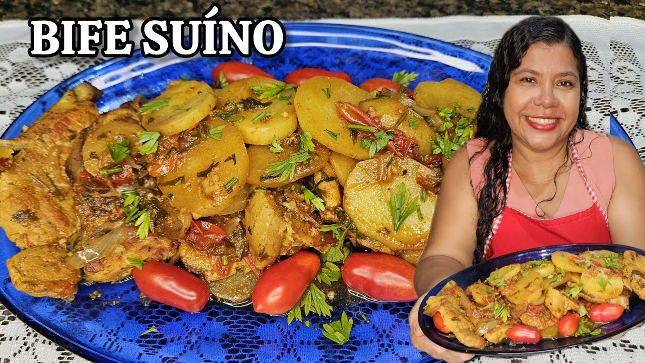 Bife suíno macio e suculento | Vanuza Santos