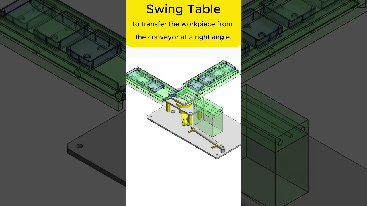 Swing Table Mechanism #machine #cad #solidworks #mechanical #manufacturing #engineering