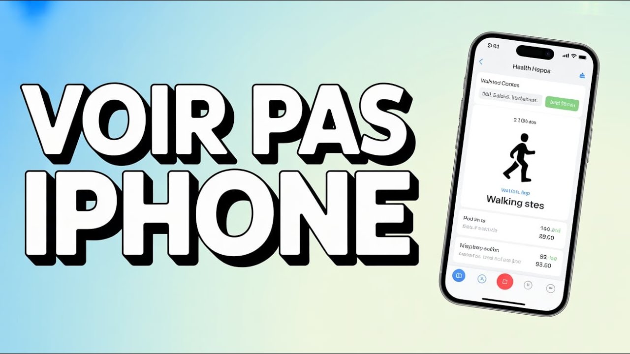 Comment Afficher le Nombre de Pas sur iPhone ( Tutoriel Facile ) Podom&egrave;tre Sant&eacute;