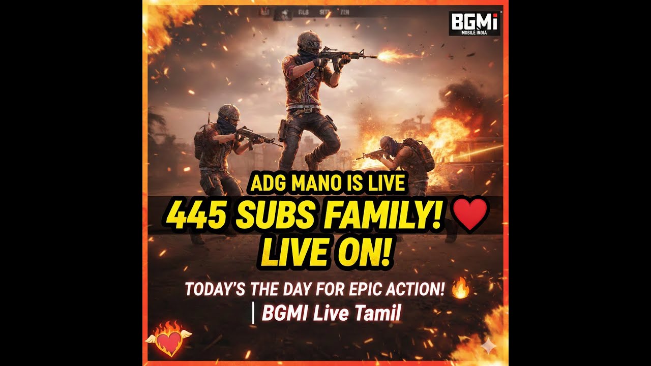 🔴 BGMI Live: 🚀 Road to 500 Subs 🔊RP GIVEAWAY 🔊! Fun gameplay 🔥 |ATGMANOislive