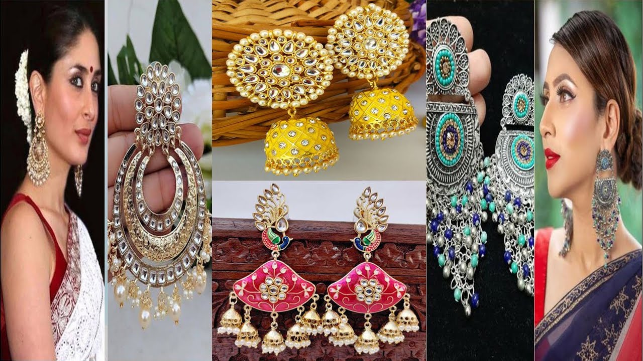 STYLISH HEAVY EARRINGS DESIGNS, ONE JEWELLERY CAN STEAL  ELEGANCE OF THE COMPLETE LOOK ON FESTIVAL
