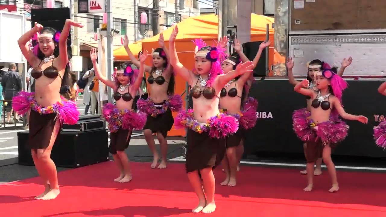 🌸＃エリーダンス　②（＃フラダンス　,＃タヒチアンダンス  ①　ひたちなか祭り　2022 08 21