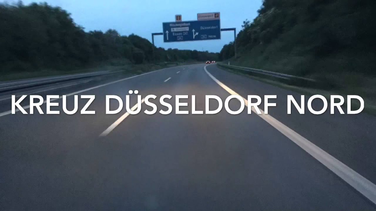 A44/A52 Alle Richtungen in Kreuz Ratingen Ost und Düsseldorf