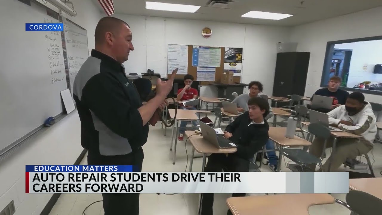 Auto repair students prepare for careers at Ford's Blue Oval City