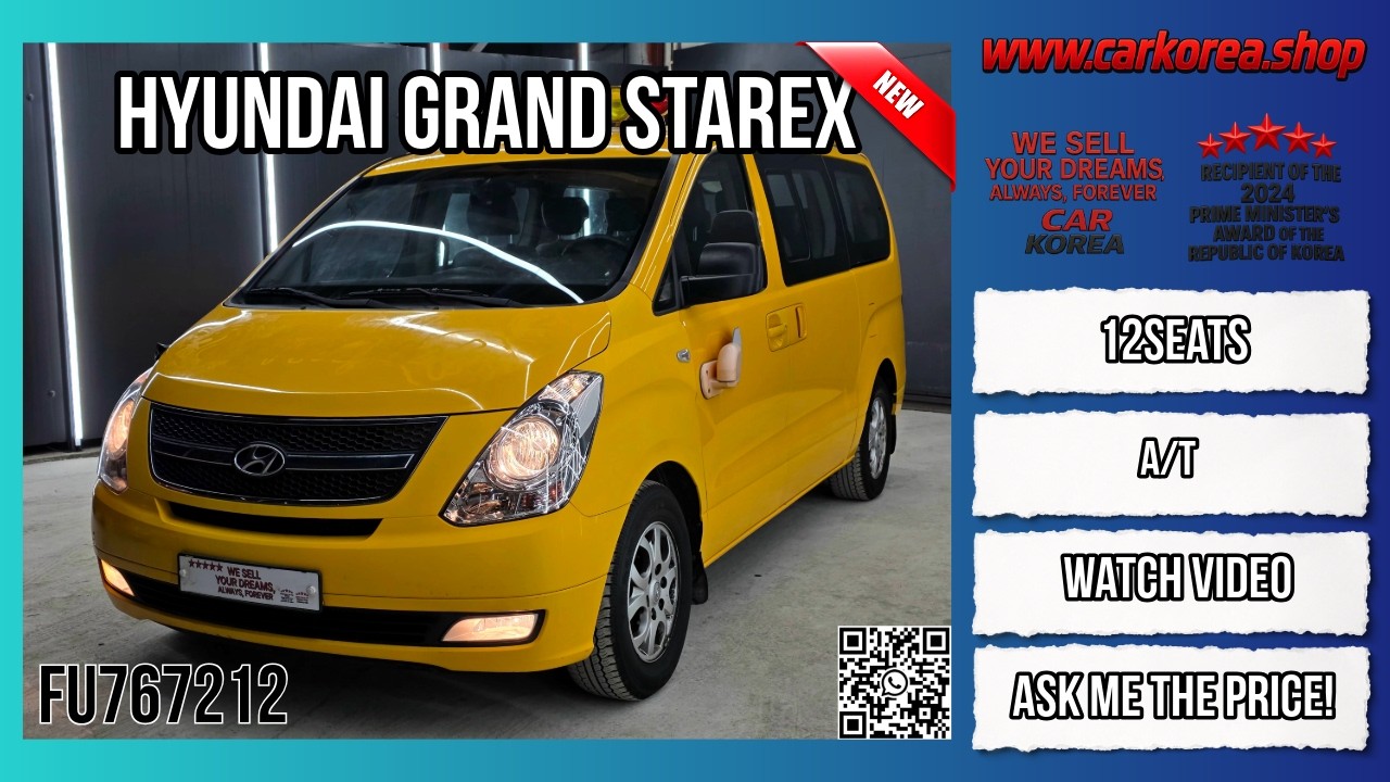 HYUNDAI GRAND STAREX FU767212 #carkorea #costarica #guatemala #albania #kosovo #rwanda #koreacar