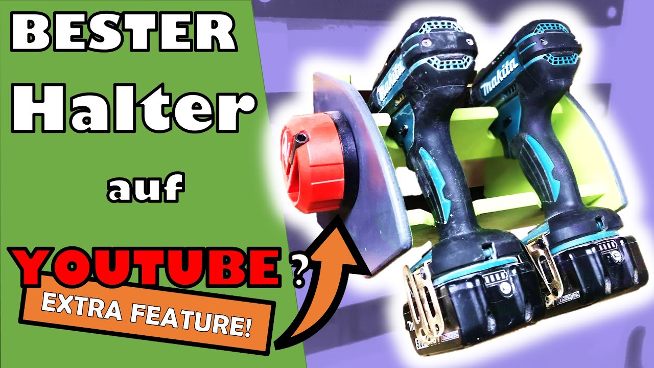 FRENCH CLEAT Halter für AKKUSCHRAUBER! - Halterung selber bauen!