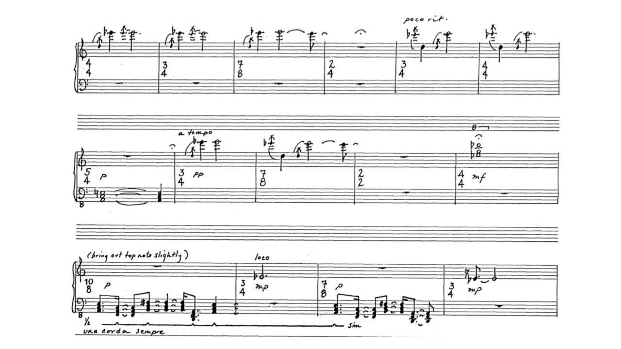 A Nocturne by Linda Catlin Smith, commissioned and performed by Eve Egoyan, solo piano