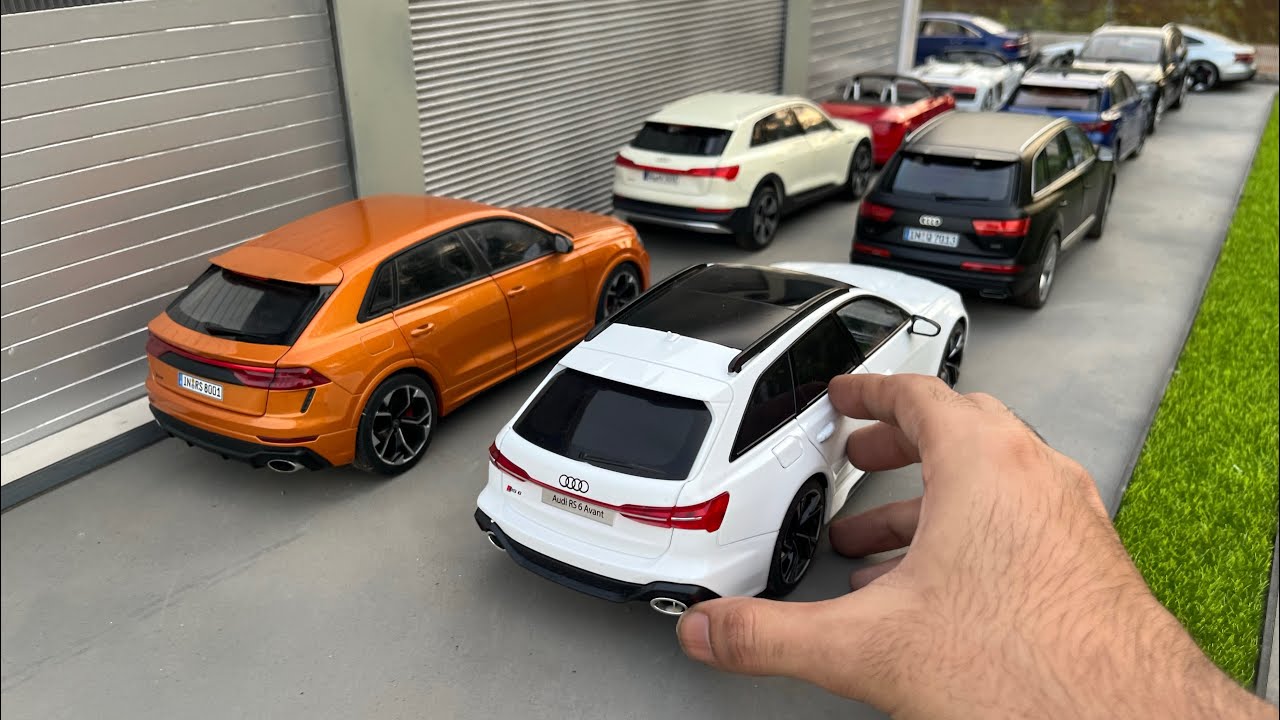 Полная коллекция автомобилей Audi в масштабе 1/18 | Обслуживание в мастерской Audi | Литые модели...