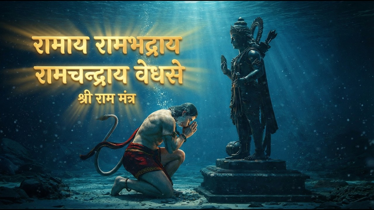 रामाय रामभद्राय रामचन्द्राय वेधसे | Powerful Shri Ram Mantra Chanting | Hanuman Bhakti Meditation