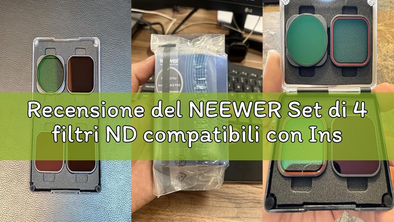 Recensione del NEEWER Set di 4 filtri ND compatibili con Insta360 Ace Pro/Ace Pro 2, CPL + ND8 + ND1