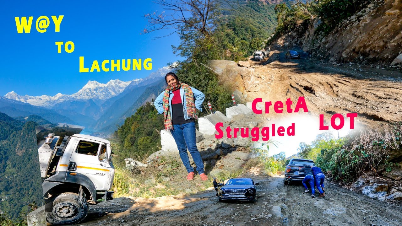 Way to North Sikkim, Lachung by Hyundai Creta/ নাগা  র রাস্তা কাঁদিয়ে ছাড়ল /আদৌ কি পৌঁছাব  Lachung??