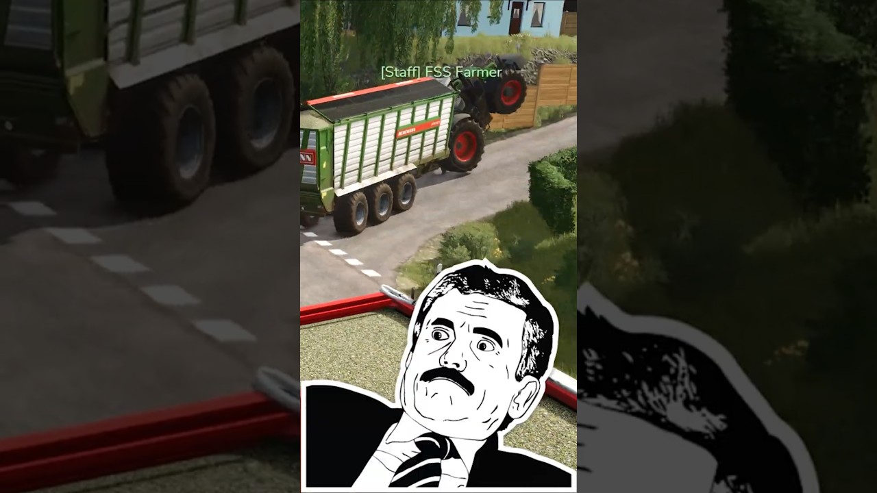 Он врезался в стену и взлетел в воздух 🤣🤣 | Farming Simulator 25 