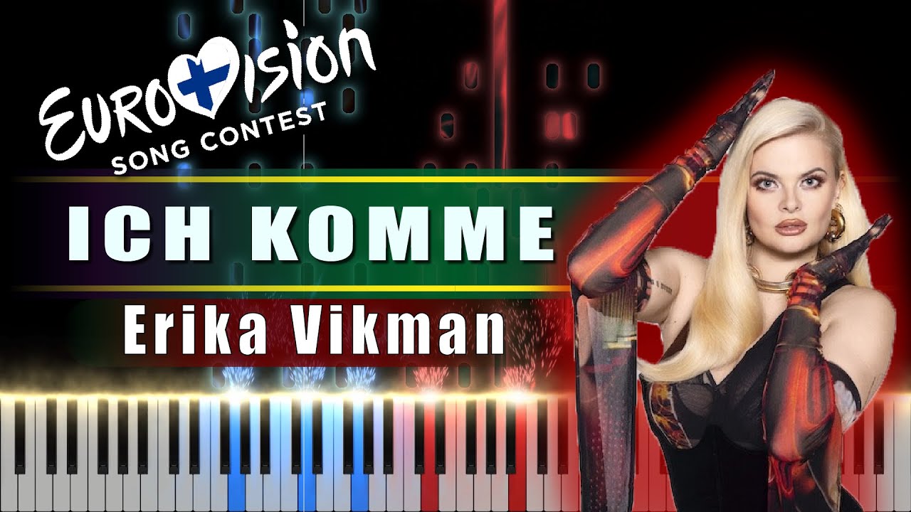 Erika Vikman - ICH KOMME 🇫🇮 Finland (Eurovision 2025) [piano tutorial + sheet piano]