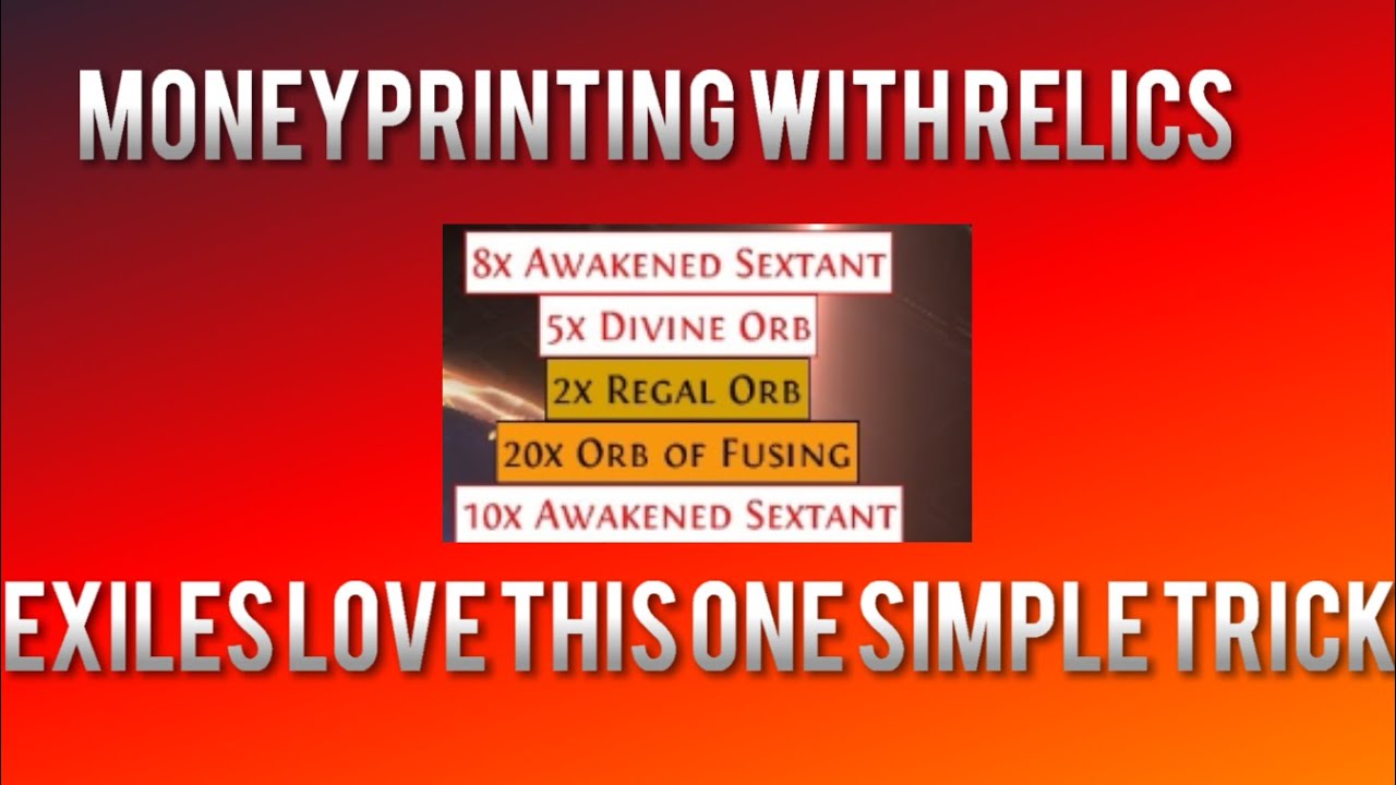 3.22 Sanctum: Relic Profit MinMaxing
