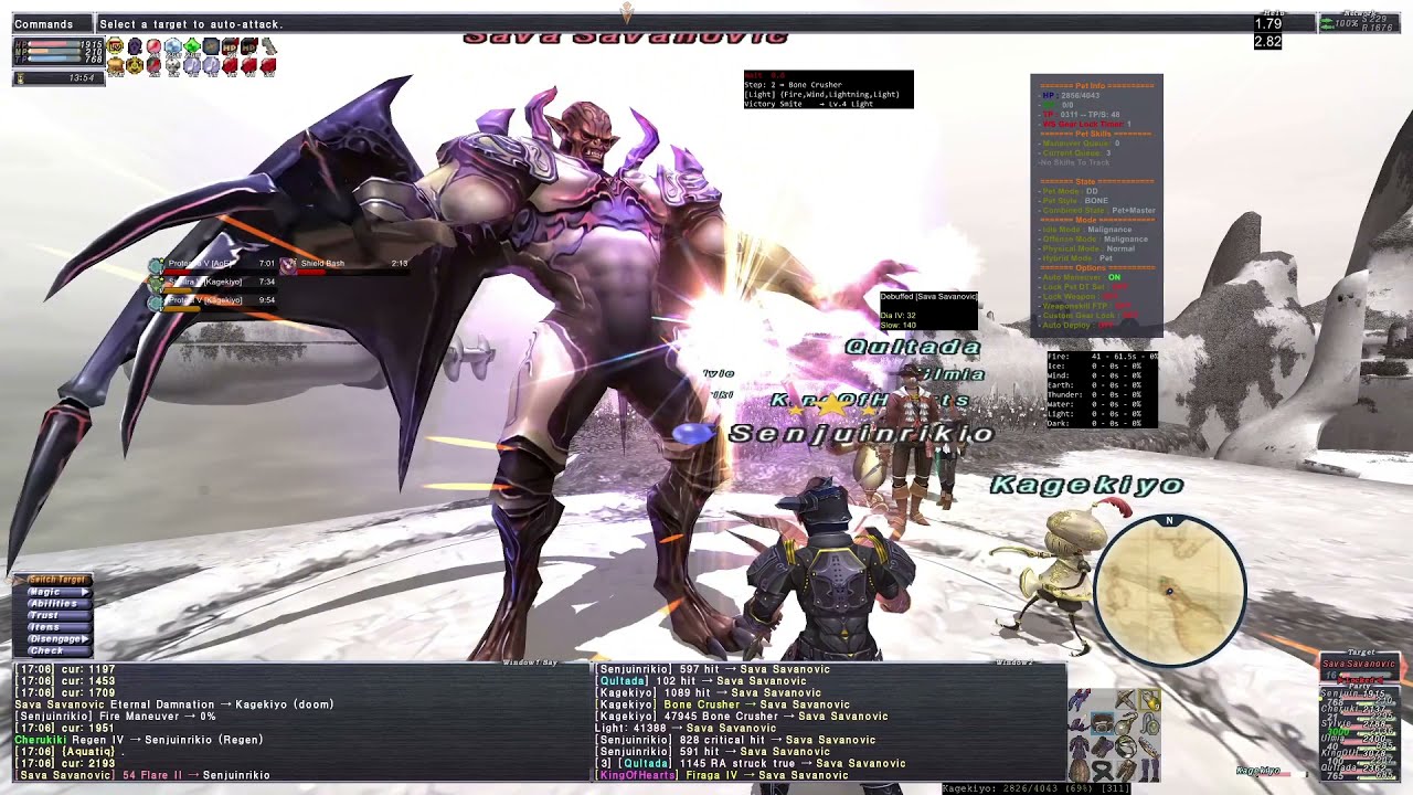FFXI - Pup Solo Escha Ru'Aun T1 NMs