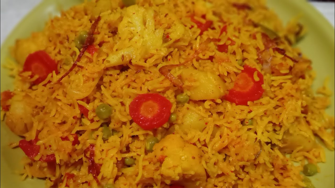 How to make Vegetable Tahiri | Vegetable Pulao/Pulav | वेज पुलाव रेसिपी 