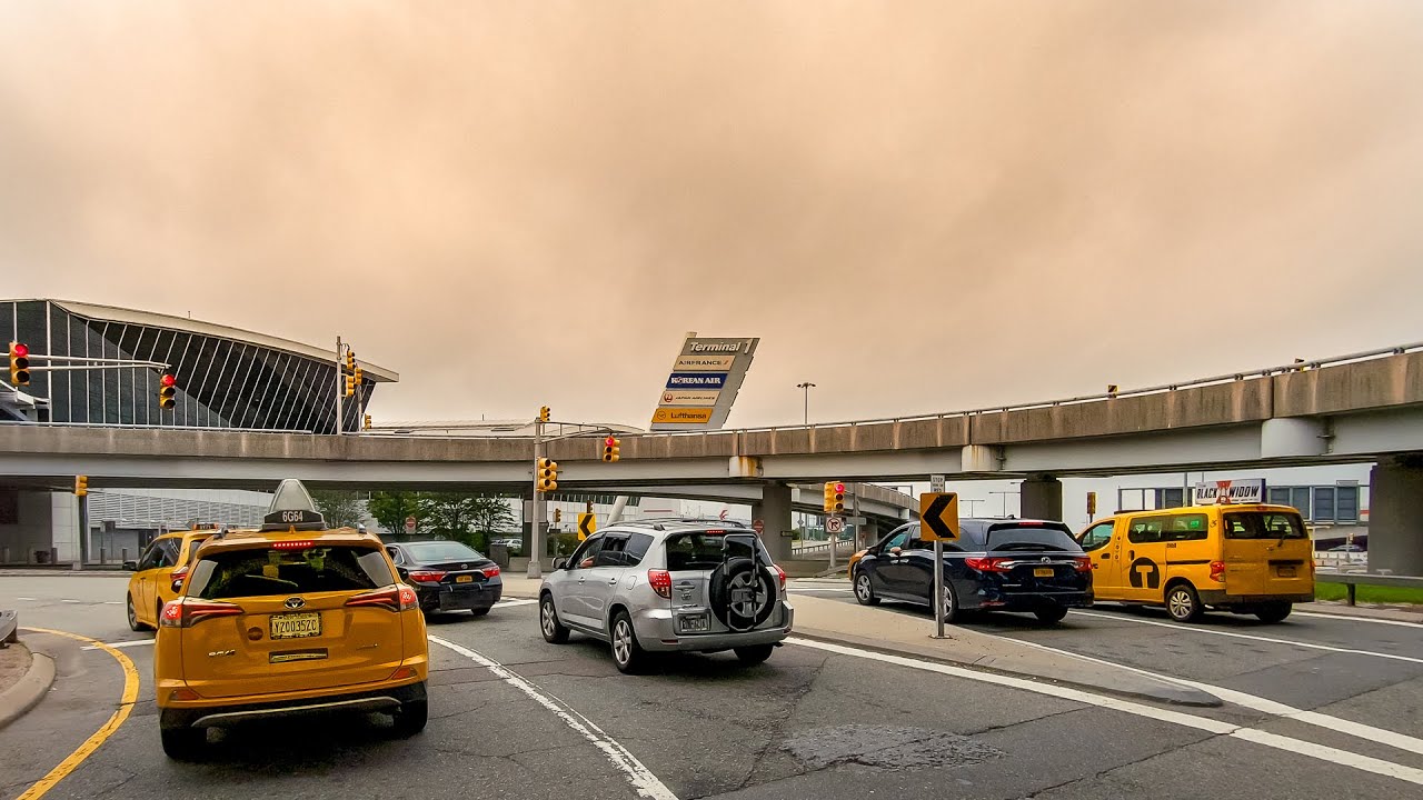 New York 4K 🗽Driving From Kennedy Airport (JFK) To Queens 🗽USA Road Trip