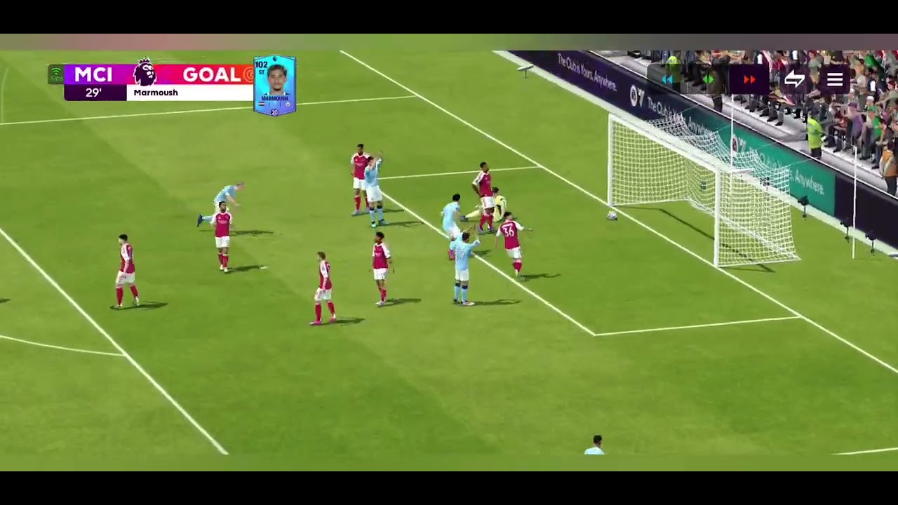 Playing Manchester City vs Arsenal in fc mobile 26