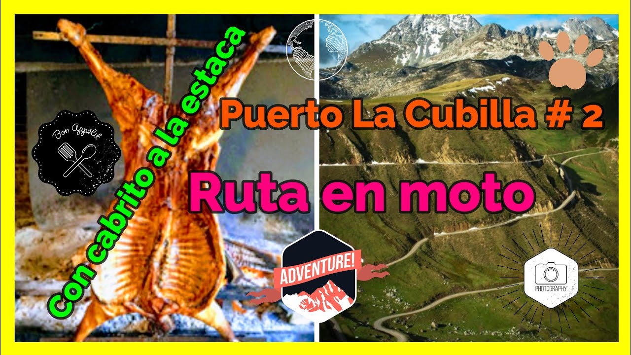🗻✌# 2 Subida al puerto LA CUBILLA desde Campomanes, en Moto.