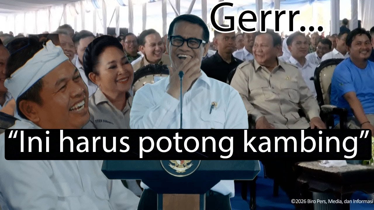 Gerrr! TAWA PRABOWO, Mentan Salah Sebut Nama DEDI MULYADI Sampe Nyebut - PANEN RAYA 1Th SAWASEMBADA