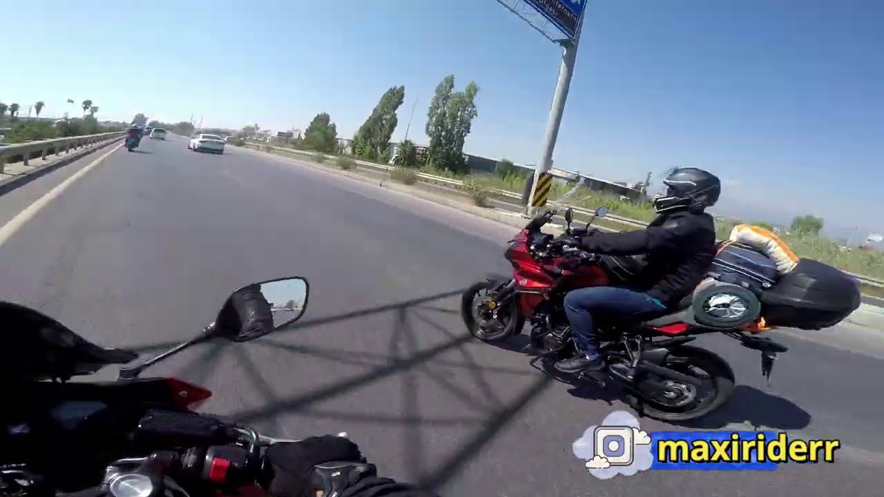 12 Saat Aralıksız Motosiklet Sürdük Tatil Hakkımız  #MOTOVLOG#tracer700#cbr650f#fazer600