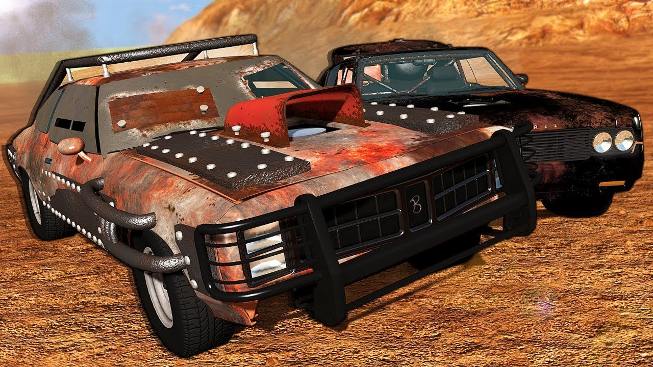 Insane Mad Max Race & Huge Crashes! - BeamNG Gameplay & Crashes