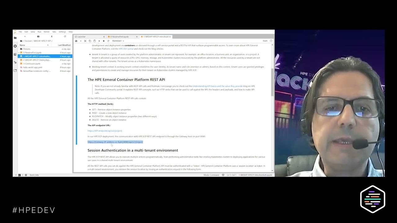 Introduction to HPE Ezmeral Container platform REST API