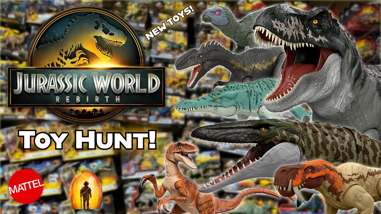 Jurassic World Rebirth Toy Hunt! MASSIVE Haul of Jurassic World Rebirth toys!!!