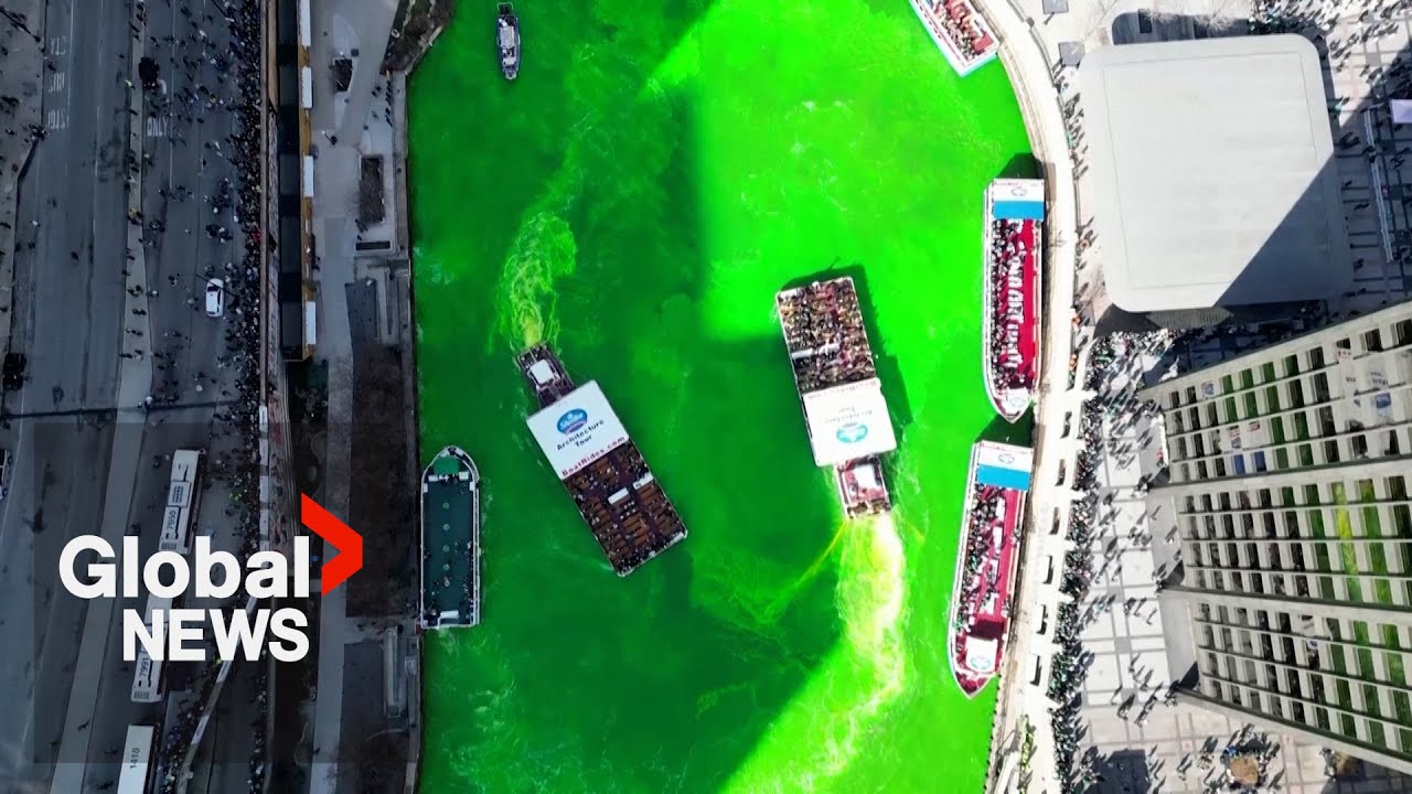 St. Patrick’s Day: US cities dye waterways green, hold parades to celebrate
