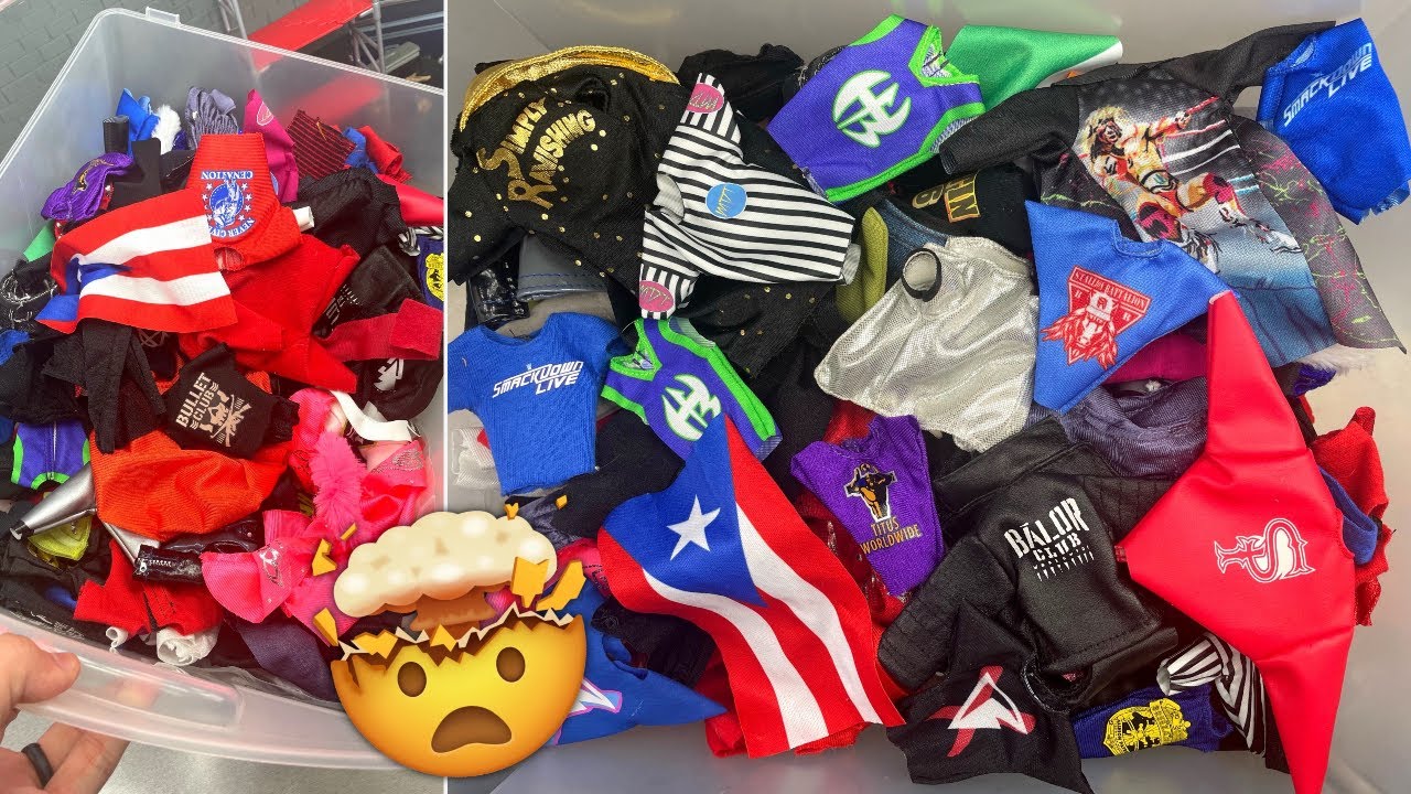 CRAZY WWE FIGURE CLOTHES COLLECTION! (2021)