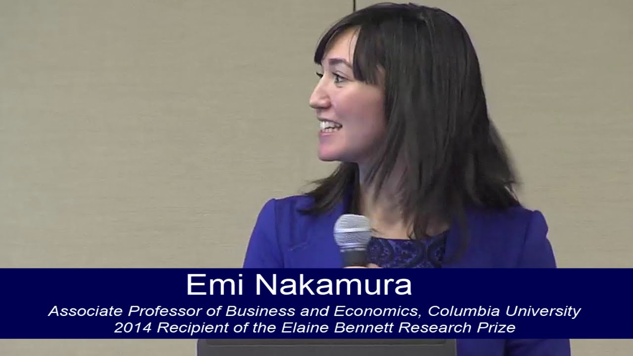 Talk by 2014 Elaine Bennett Research Prize Recipient, Emi Nakamura, Columbia University