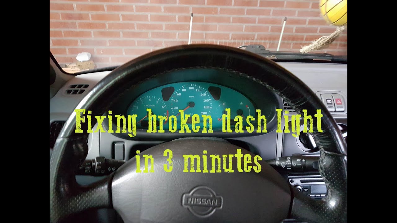 Nissan Micra K11 dashboard bulb fix in 3 minutes (dash light out)