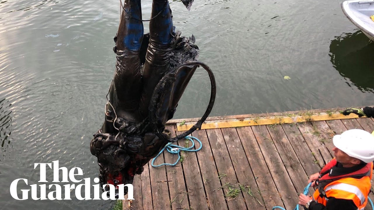 Bristol slave trader statue toppled by anti-racism protesters retrieved from harbour